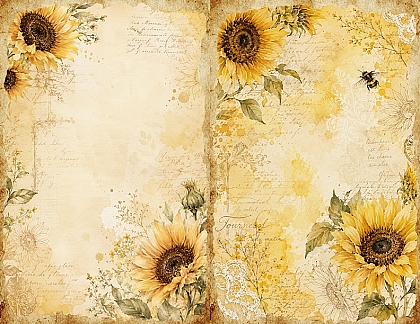 Sunflower Journal Page