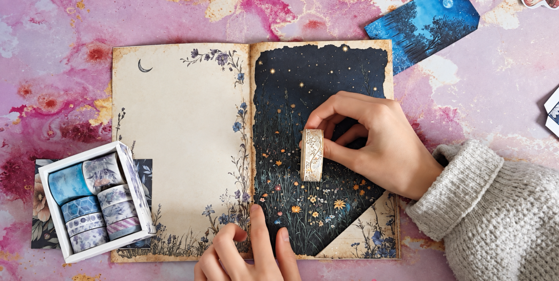 Create Your Own Moonlit Forest Journal With This Printable Kit Create Your Own Moonlit Forest Journal With This Printable Kit