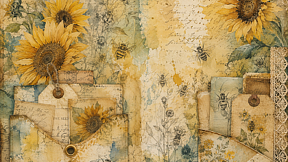 5 Ways to Use Sunflower Ephemera in a Junk Journal