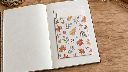 How to Make a Simple Journal Pocket from One Sheet of A4 Paper